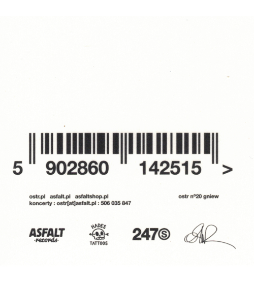 O.S.T.R. - GNIEW CD WERSJA C