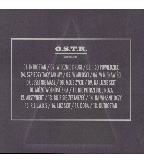 O.S.T.R. - JAZZ, DWA, TRZY CD (JEWEL BOX)