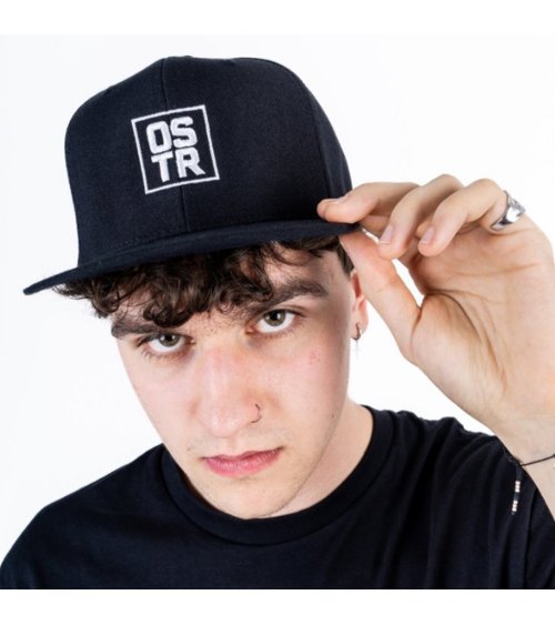 Czapka z daszkiem czarna SNAPBACK BOX LOGO O.S.T.R.
